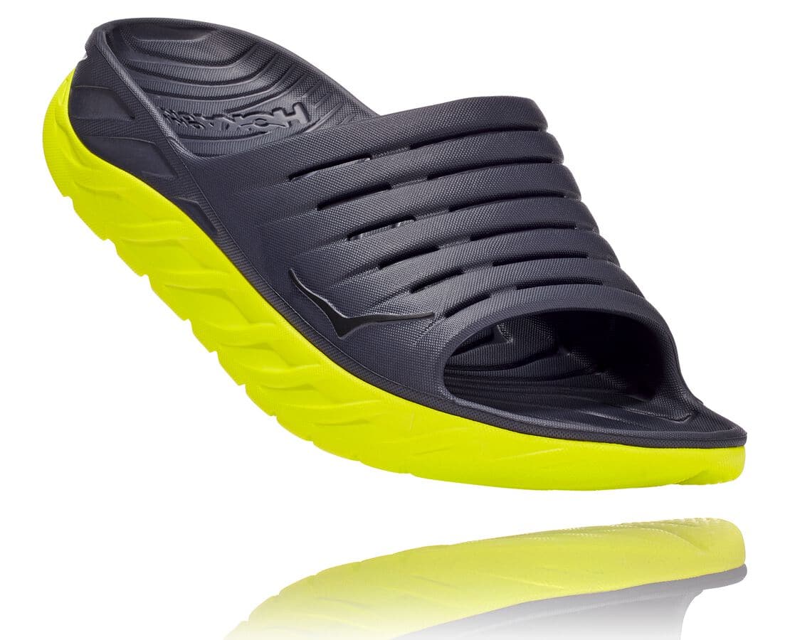 Sandale Hoka One One Ora Recovery Slide Barbati - Gri / Roz | Romania TDKI31298